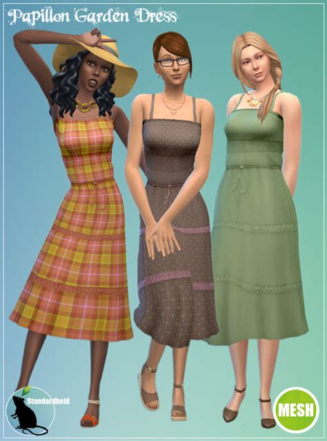 Papillon Garden Dress Recolor At Standardheld Sims 4 Updates