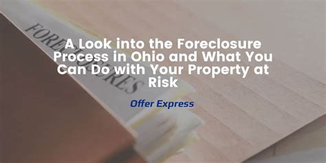 A Look into the Foreclosure Process in Ohio and What You Can Do with