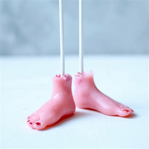 Severed Foot Lollipop Halloween Party Favors Edible Body Parts
