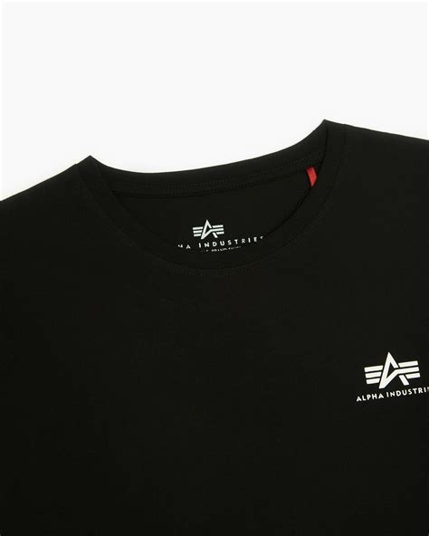 Alpha Industries Basic Small Logo Mens T Shirt Black 188505 03 Buy