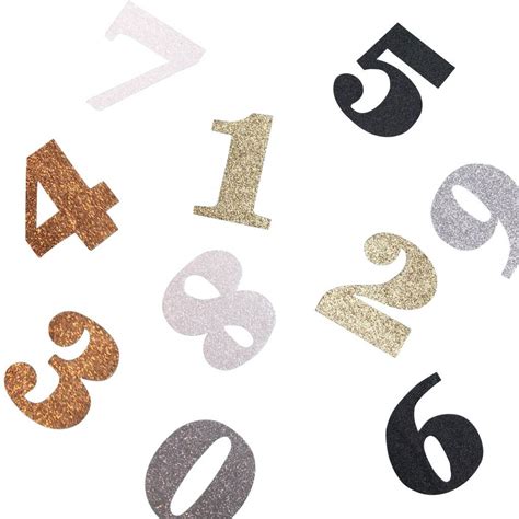 Glitter Stick On Numbers In Four Sizes By Gemima London