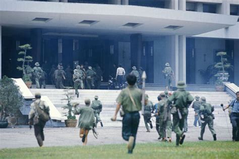 Vietnam War Viet Cong Troops Storm The Us Embassy April 1975 Glossy