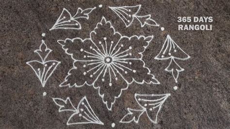 Daily Rangoli To Interlaced Dots Rangoli Simple