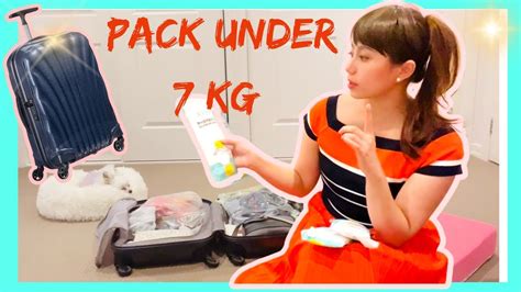 How I Pack Carry On Luggage Under 7kg And Useful Tips Youtube