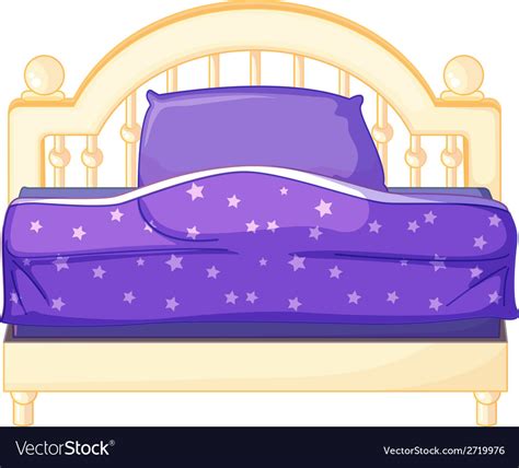 Isolated Bed Royalty Free Vector Image Vectorstock