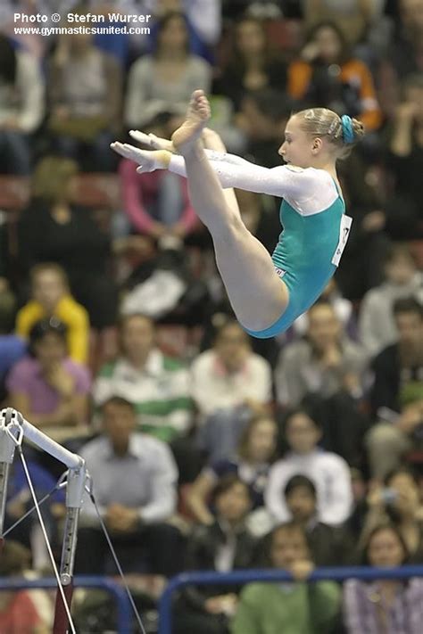ksenia semenova on uneven bars in 2009 women s gymnastics gymnast wag russia russian will