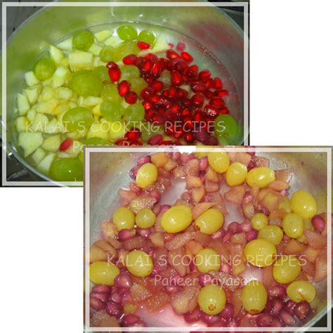 Paneer Fruits Payasam | Paneer Fruits Kheer | Mixed Fruits ...