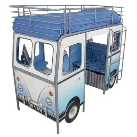 Giantex bunk bed with trundle, full over full bunk beds with ladder, solid wood trundle bed with rails, safety high guardrails, convertible bunk bed for kids, teens (brown) 4.5 out of 5 stars 66 $519.99 $ 519. camper van-cabin bed | Cabin bed, Bunk beds, Kids bunk beds