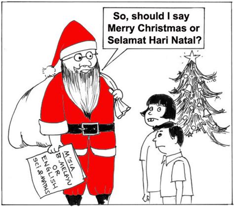 Look through examples of bahasa melayu translation in sentences, listen to pronunciation and learn grammar. malaysia cartoon - christmas in bahasa melayu or english ...