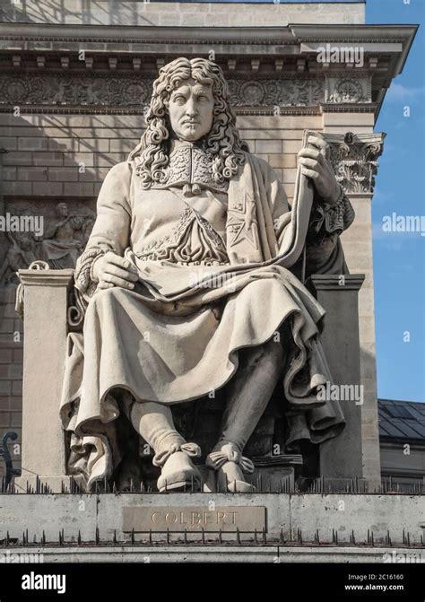 Colbert Statue At Assemblee Nationale Paris Stock Photo Alamy