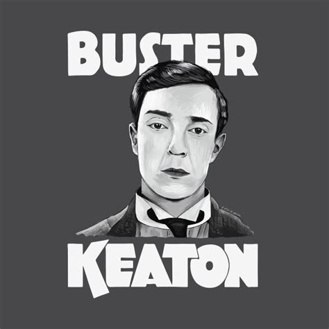 Buster Keaton Illustration Portrait By Burro Tees Buster Keaton