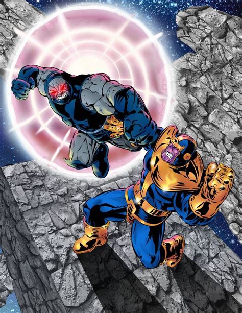 Darkseid Vs Thanos Color By Richandujar On Deviantart Dc Comics Vs