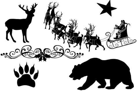 Silhouette Christmas Svg Free Download Free Svg Cut Files And Designs Picartsvg Com