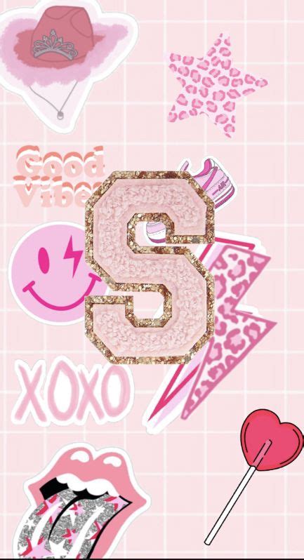 the number six stickers are all over the phone screen and it s pink