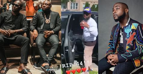 Rip 44 Davido Pays Tribute To Late Obama Dmw As He Steps Out In