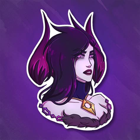 Morgana Sticker 25 League Of Legends Etsy Uk