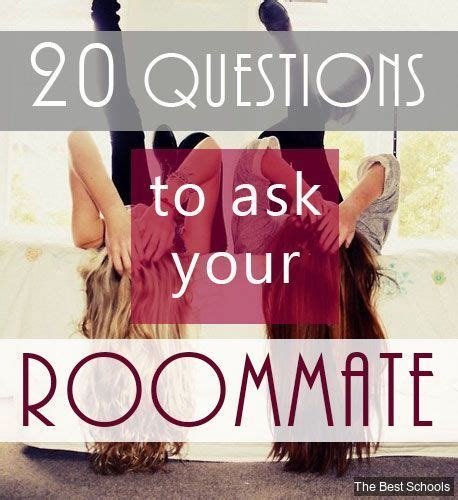 20 Questions To Ask Your Roommate