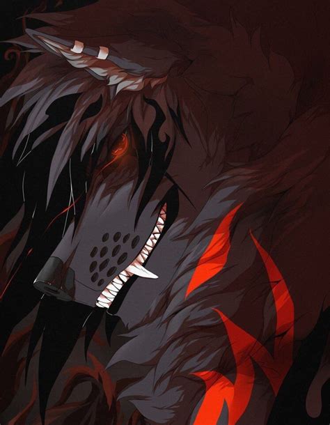 Pin By Baby Glitter Fox On Wolves Demon Wolf Anime Wolf Werewolf Art