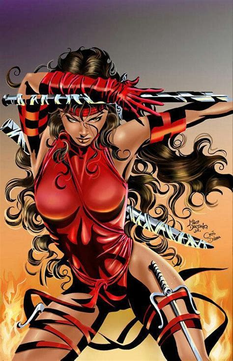 Elektra By Mike Deodato Jr And Cris Delara Comic Book Artists Comic Book Characters Comic