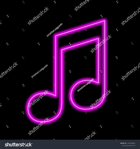 Pink Music Icon Neon Symbol On Stock Illustration 1766558804 Shutterstock