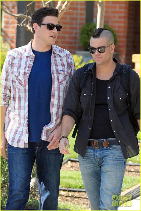 Cory Monteith And Mark Salling Glee Guys On Set Photo 2630103 Cory Monteith Glee Mark