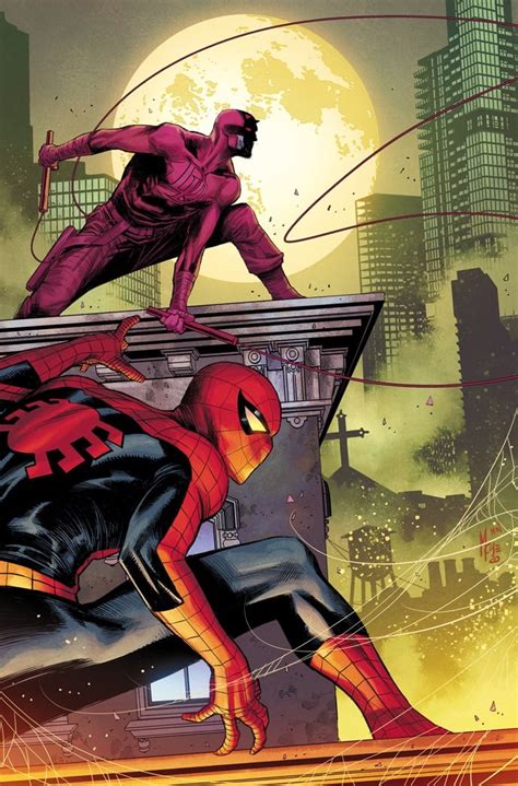 Daredevil And Spider Man By Marco Checchetto Marvel