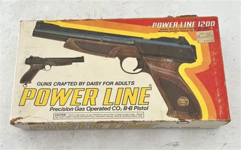 DAISY POWERLINE MODEL 1200 CO2 BB Pistol With Box Tested Works 79