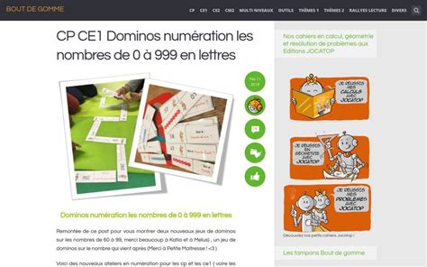 Cp Ce1 Dominos Numération Les Nombres De 0 à 999 En Lettres Bout De