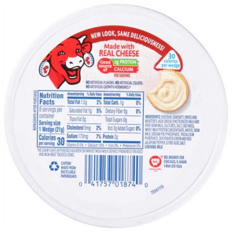 the laughing cow® creamy spicy pepper jack spreadable cheese wedges 8 ct 6 oz jay c food stores