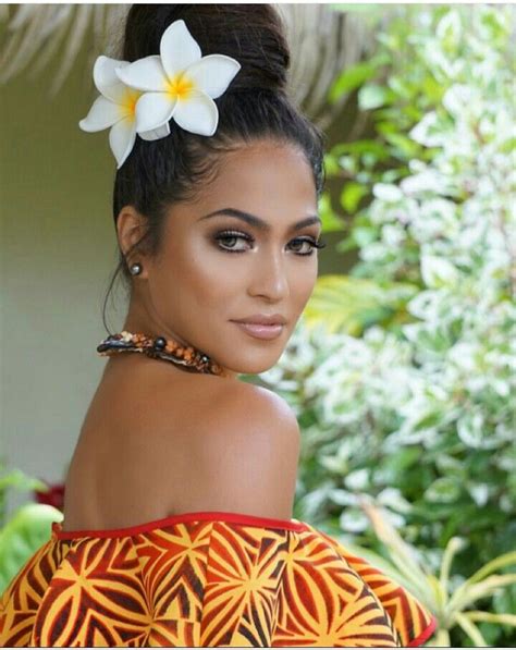 Beautiful Miss Tonga 2015 Island Hair Polynesian Girls Hawaiian Hairstyles