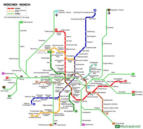 Карты Мюнхена карты движения метро карта автобусов трамваев Мюнхена весь транспорт