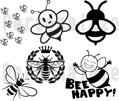 Bee svg Cute Bees svg Bee Cut Files for Silhouette Cameo | Etsy