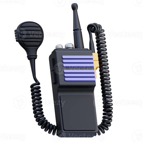 Police Radio 3D Illustration 25213593 PNG