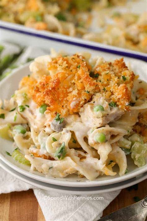 Easy Tuna Casserole Classic Comfort Food Spend With Pennies