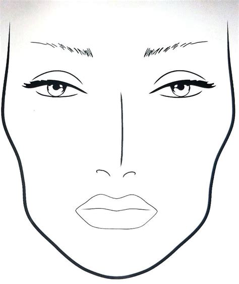 Blank Face Template For Makeup Artist Pdf