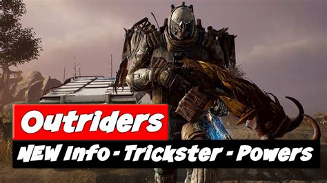 Choosing your outriders class is one of the first decisions you'll need to make after you complete the prologue. Outriders Gameplay | Trickster Class | Powers | Gear - YouTube