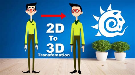 Turning A 2d Vector Character In To A 3d Character Youtube