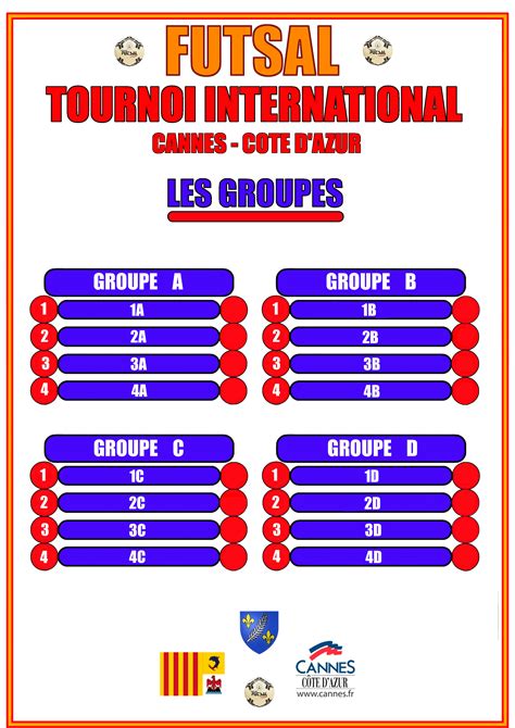 Programme Du Tournoi Tournoi Football Tournoi International De Futsal