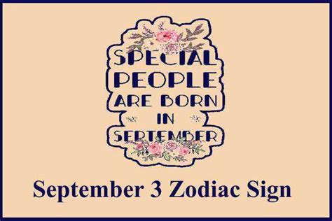 September 3 Zodiac Sign September 3rd Zodiac Personality Love The