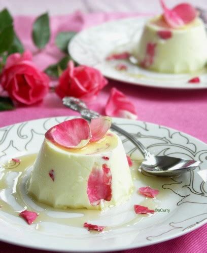 Saffron Yogurt Mousse With Rose Petal Honey Ecurry The