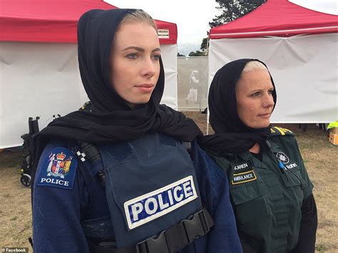 The Hijab Wearing Female Police Officer Whose Striking Picture Of Her Holding A Rifle Went Viral