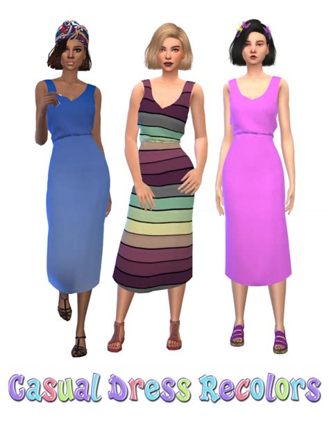 Casual Dress Recolors The Sims 4 Catalog