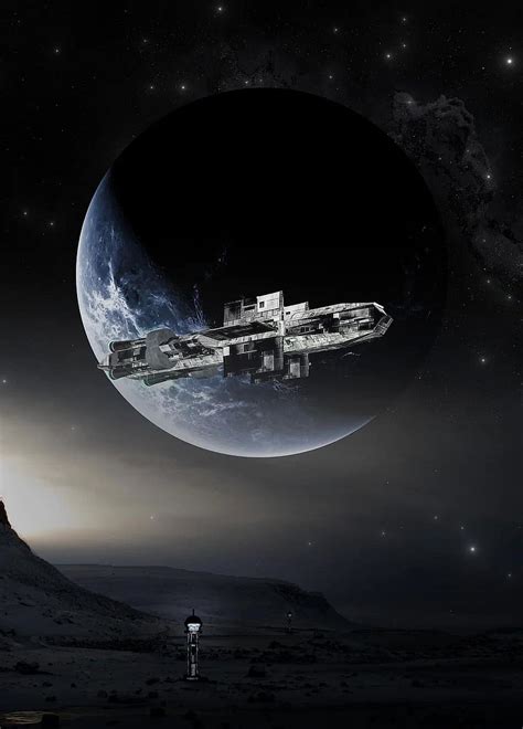 Spaceship Space Universe Cosmos Stars Fantasy Space Travel Futuristic Space Art Surreal