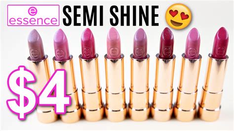 New Essence This Is Me Semi Shine Lipstick Lip Swatches Wear Test