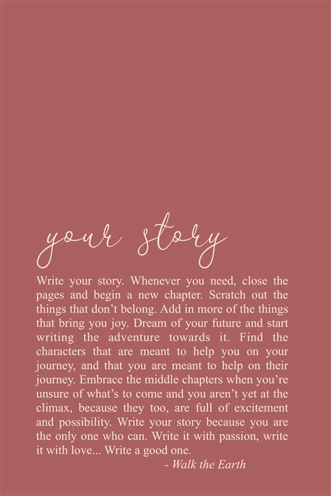 Write Your Story Quotes Goals Dreams Poetry Inspirational Words