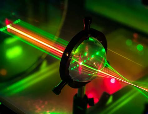 Laser Beams Are Focused By A Lens Smithsonian Photo Contest