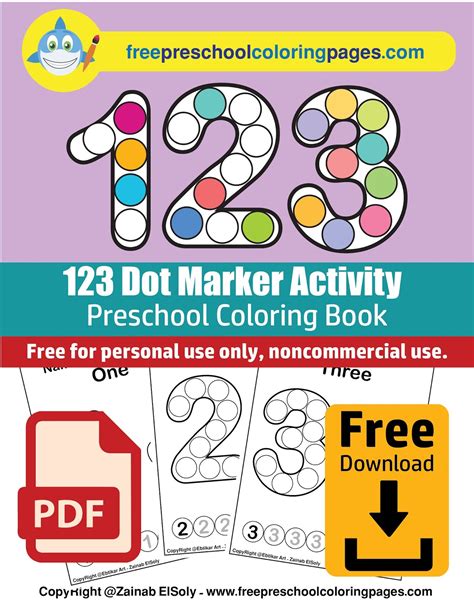 Numbers 123 Count Apples Dot Activity Free Preschool Coloring Sheets