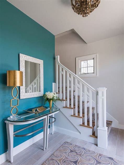 Largo Teal Interior From Benjamin Moore Blue Accent Walls Home