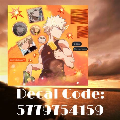 Bakugou Decal Anime Decals Bloxburg Decal Codes Bloxburg Decals Codes