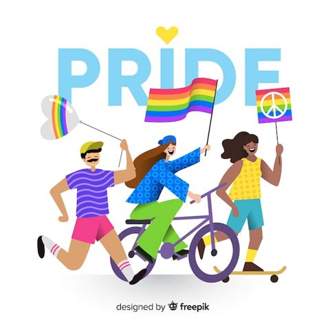 Concepto Del Día Del Orgullo Lgbt Vector Gratis